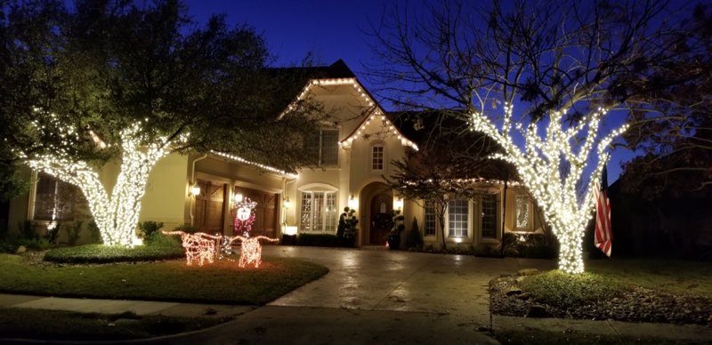 Christmas lights Forney