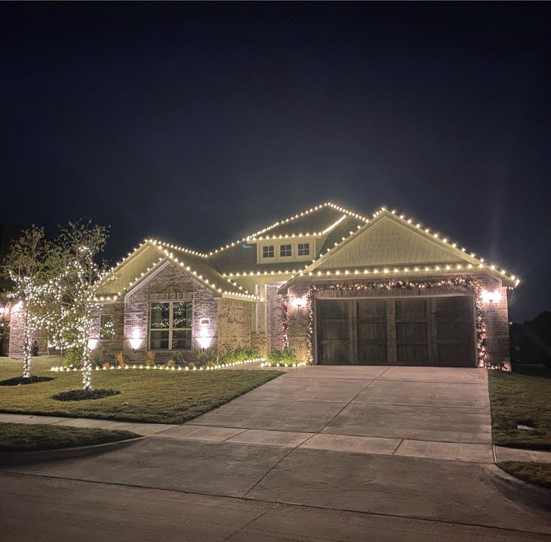 Christmas lights Forney
